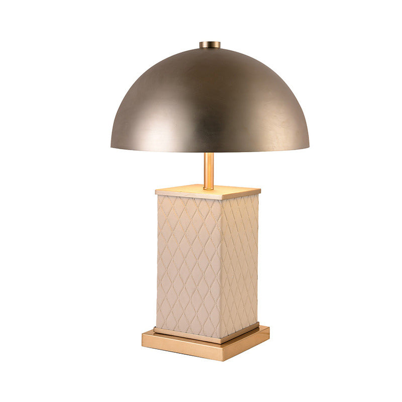 Gold Dome Nightstand Light Modernism 2 Heads Metal Night Table Lighting for Living Room