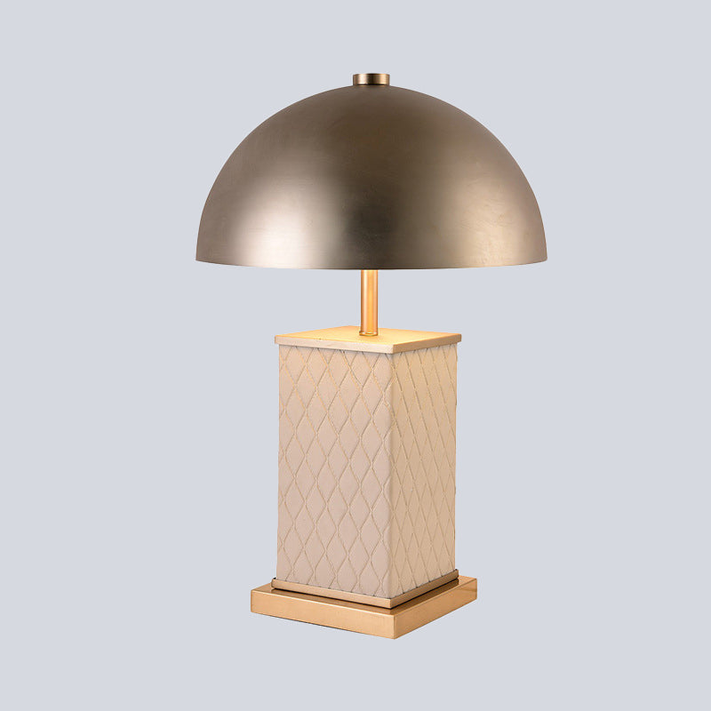 Gold Dome Nightstand Light Modernism 2 Heads Metal Night Table Lighting for Living Room