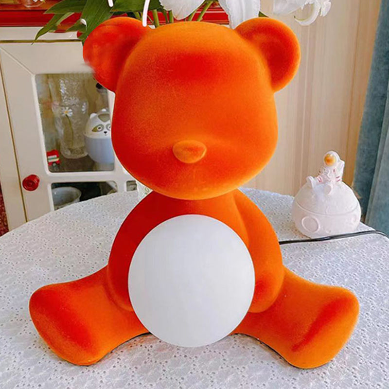 Modern Style Bear Shape Table Lamp Resin One Light Table Light