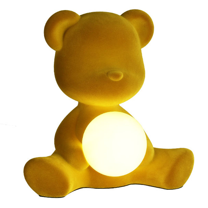 Modern Style Bear Shape Table Lamp Resin One Light Table Light