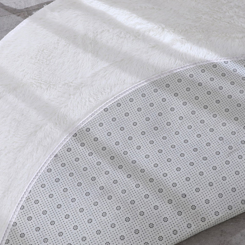 Witte woonkamer tapijt vaste kleur polyester gebied vloerkleed niet-slip achterste ruggebieden vloerkleed