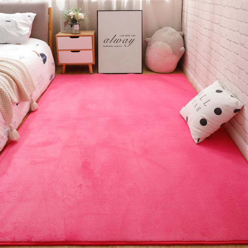 Stilvoller farbiger Teppich grüner Polyester Fläche Teppich Flecken Widerstand Teppich für Schlafzimmer