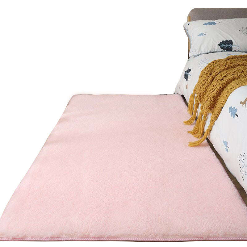 Weißer Schlafzimmer Teppich Säuerer Farbe Polyester Fläche Teppich nicht rutschfestem Hintergrund Teppich