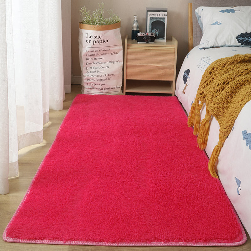 Weißer Schlafzimmer Teppich Säuerer Farbe Polyester Fläche Teppich nicht rutschfestem Hintergrund Teppich