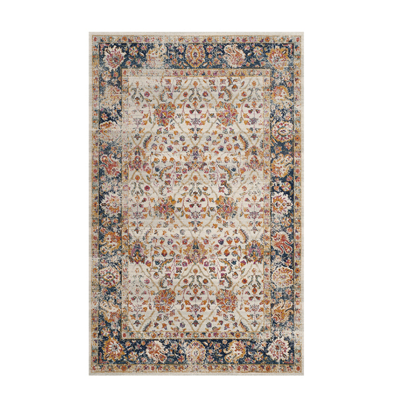 Tapis de salon bleu tapis traditionnel Americana Modèle Polyester Area Tapis antidérapant