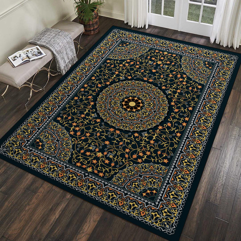 Tapis de motif médaillon marron