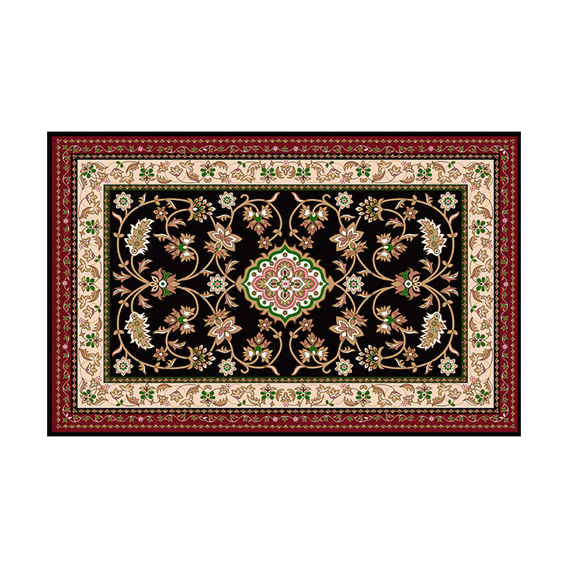 Tapis de motif médaillon marron