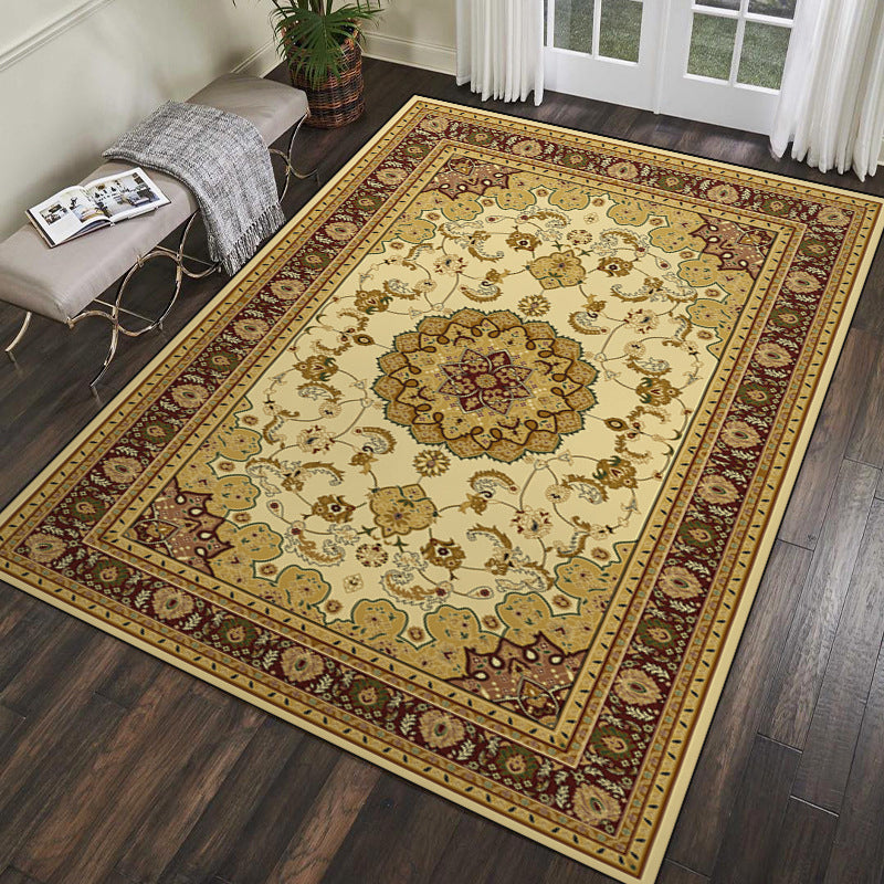 Tapis de motif médaillon marron