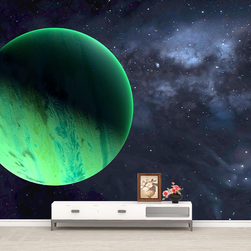 Planet Wall Mural Wallpaper Novelty Style Mildew Resistant for Ceiling