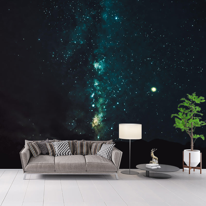 Customized Universe Mural Wallpaper Novelty Style Mildew Resistant for Ceiling