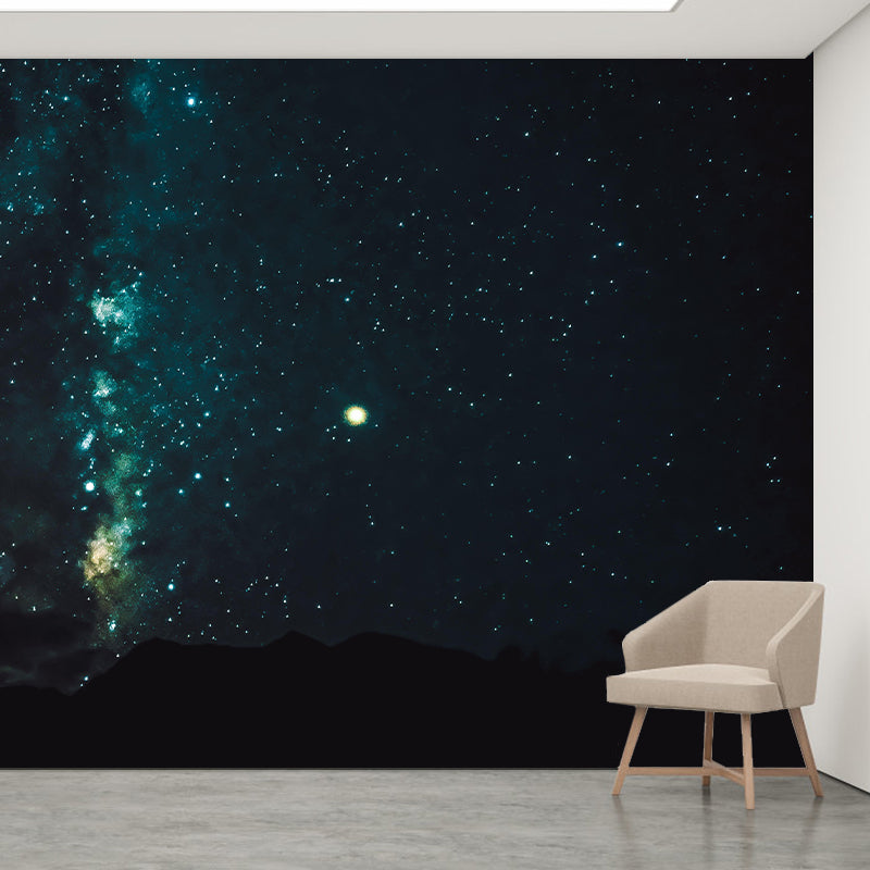 Customized Universe Mural Wallpaper Novelty Style Mildew Resistant for Ceiling