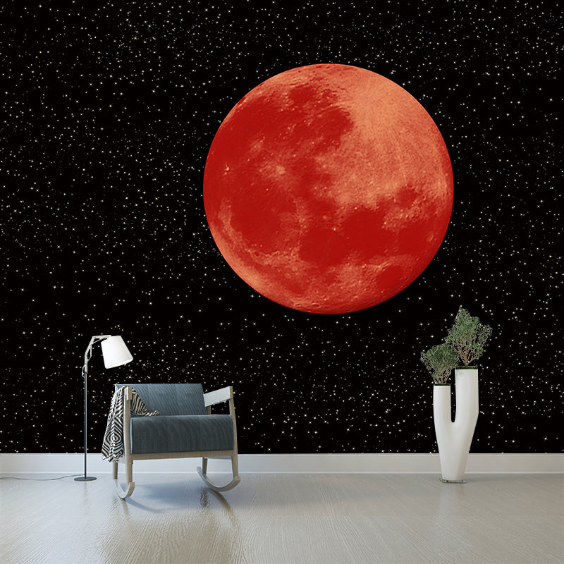 planet Wall Mural Wallpaper Novelty Style Mildew Resistant for Home Decor