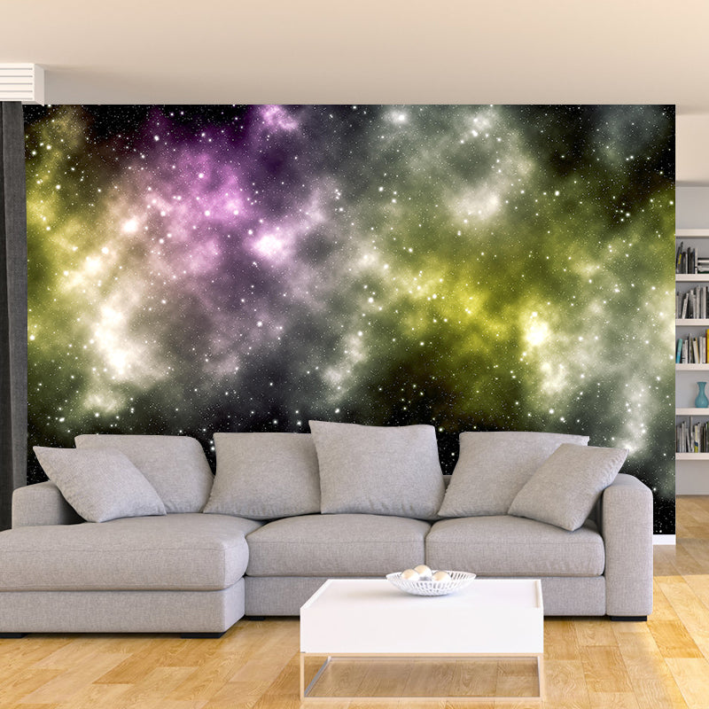 Universe Wall Mural Wallpaper Novelty Style Mildew Resistant for Home Decor