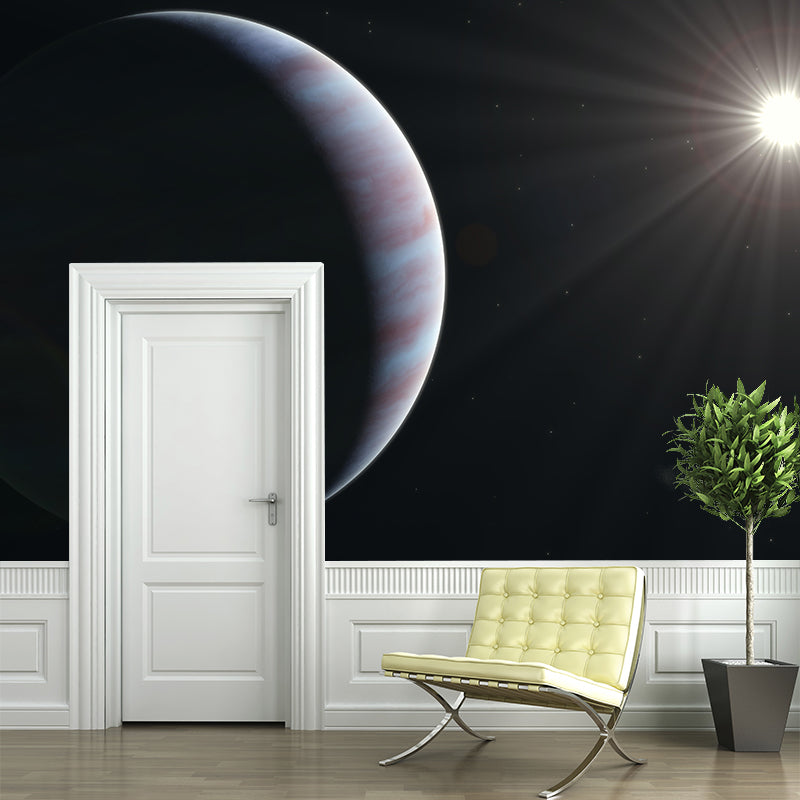 Planet Wall Mural Wallpaper Novelty Style Mildew Resistant for Wall Decor