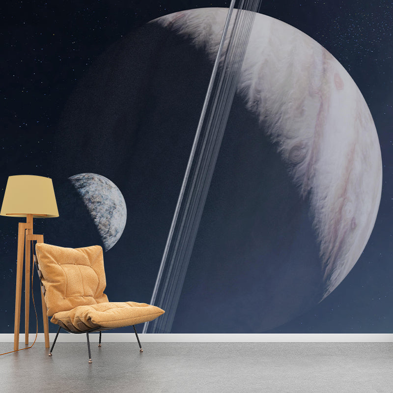 Planet Wall Mural Wallpaper Novelty Style Mildew Resistant for Wall Decor