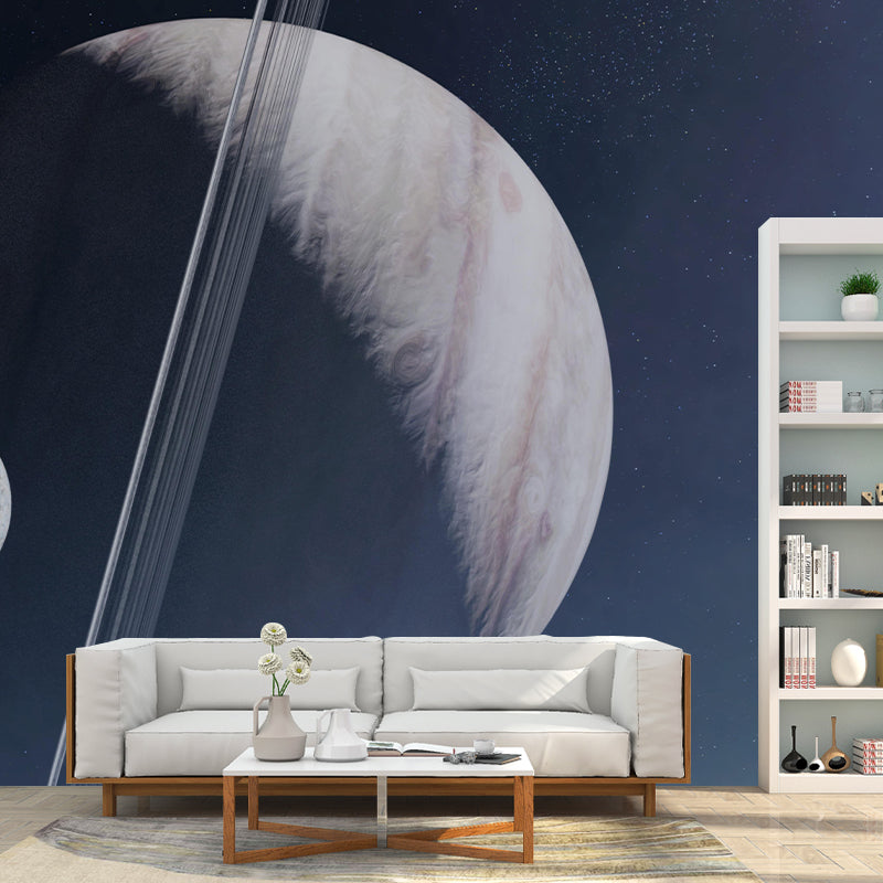 Planet Wall Mural Wallpaper Novelty Style Mildew Resistant for Wall Decor