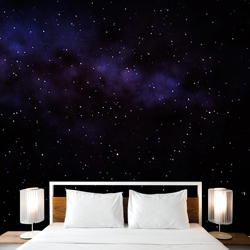 Customized Horizontal Illustration Universe Mural Eco-friendly Wallpaper