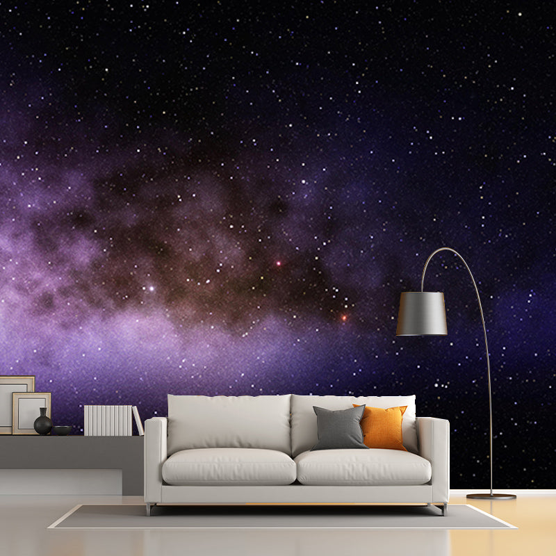 Customized Horizontal Illustration Universe Mural Eco-friendly Wallpaper Wall Art