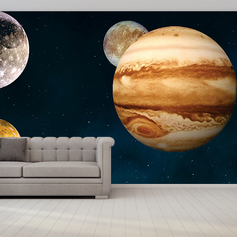 Customized Horizontal Illustration Universe Mural Eco-friendly Wallpaper for Home Decor