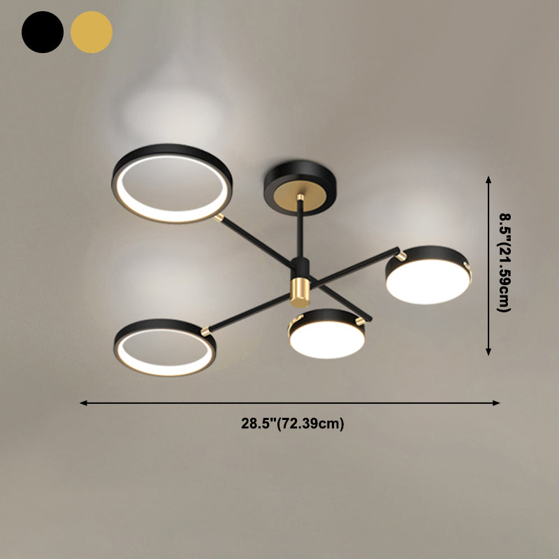 Multi-head Flush Mount Fixture Modern LED Flush Ceiling Light Fixtures for Dinning Room