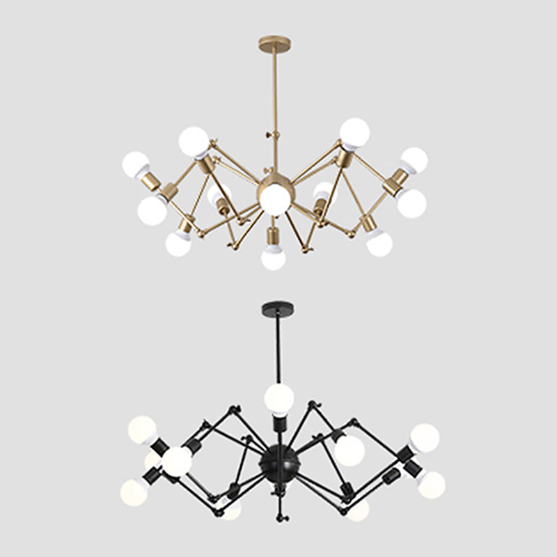 Spider Metall Kronleuchter Anhänger Industrial-Model-Deckenleuchte