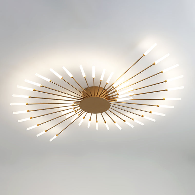 Vuurwerk modern led plafondlicht acryl schaduw spoeling mount licht voor zitkamer