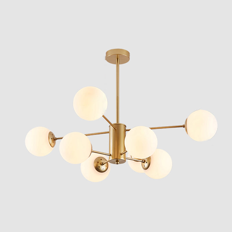 Globe Chandelier Lighting Multi-Head Hanging Light Fixtures for Living Room