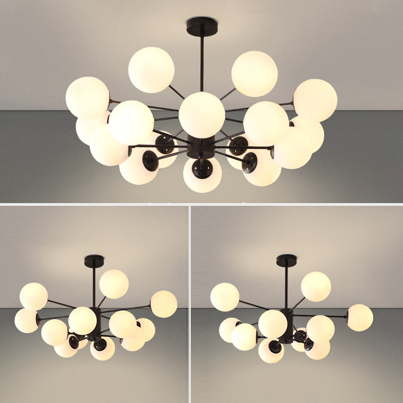 Globe Chandelier Lighting Multi-Head Hanging Light Fixtures for Living Room