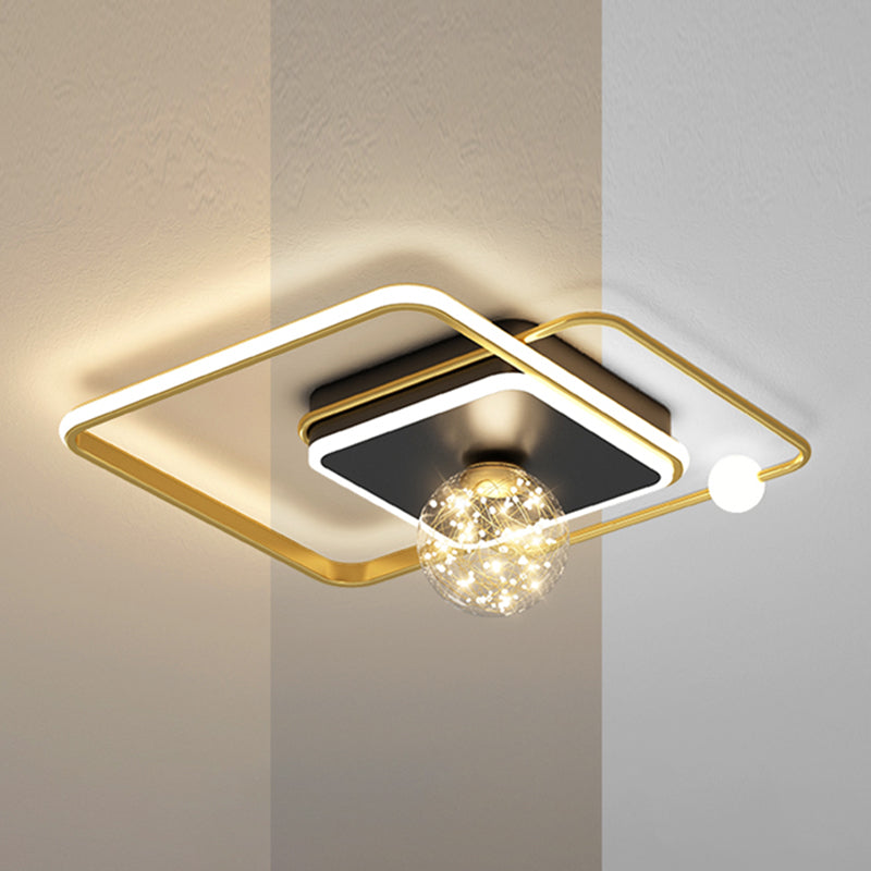 LED Flush Mount Ceiling Light Fixtures Contemporary Flush Lighting for Living Room