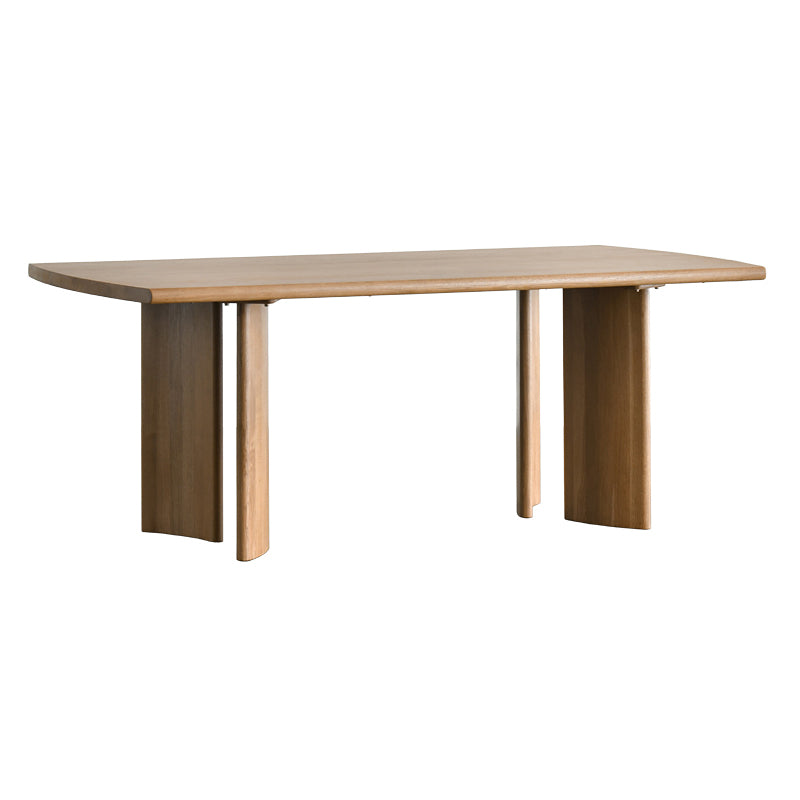 Solid Wood Contemporary Rectangular Table Wood Top Table for Dining Room