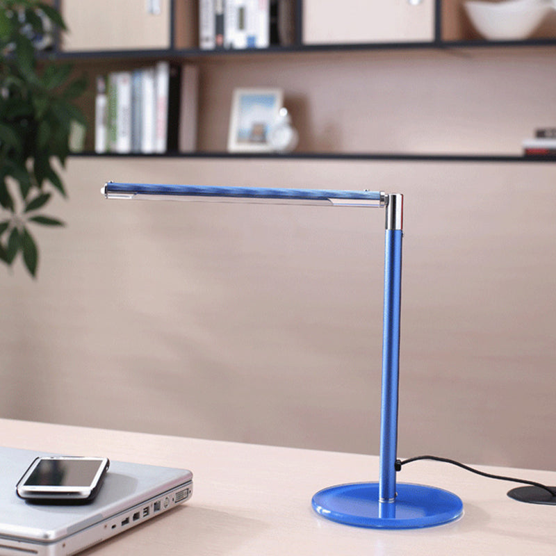 1 Light Linear Table Light Contemporary Metal Night Table Lamps for Study Room