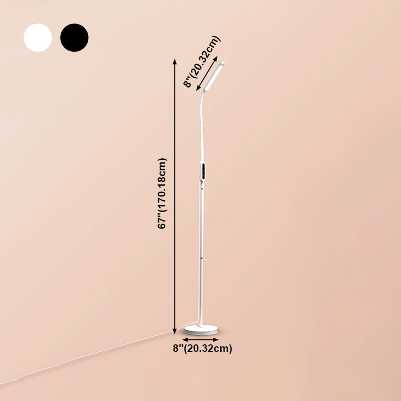 1 leichte lineare Stehlampen zeitgenössische Metall -Standardlampen für Wohnzimmer