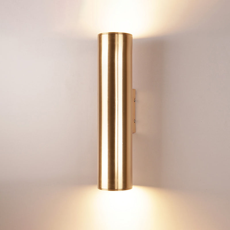 Mid-Century Wall Light Fixture Metal Cylinder Shape Wall Mounted Lighting for Living Room