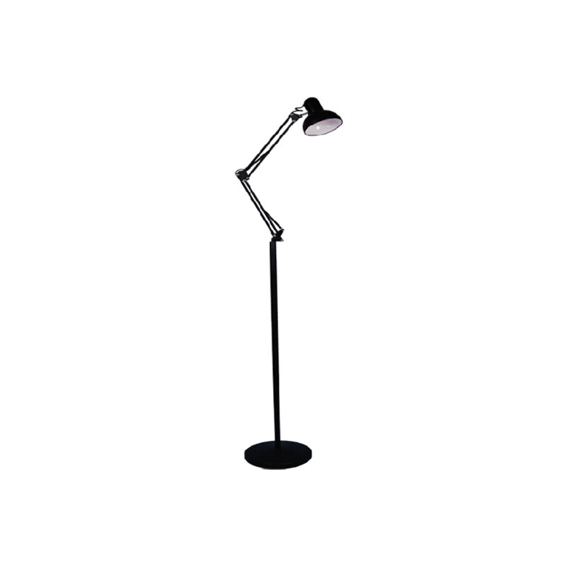 1 Light Bowl-Shaped Floor Lamp Contemporary Metal Standard Lamps for Living Room