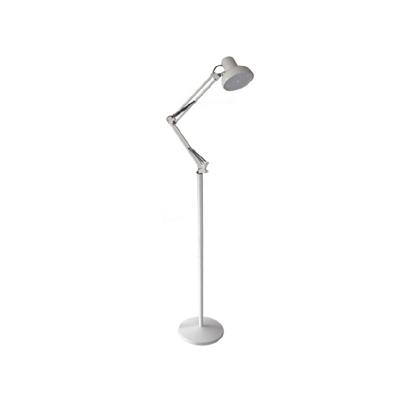 1 Light Bowl-Shaped Floor Lamp Contemporary Metal Standard Lamps for Living Room