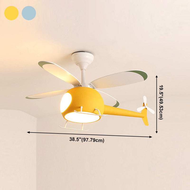 Éclairage de ventilateur de chambre pour enfants