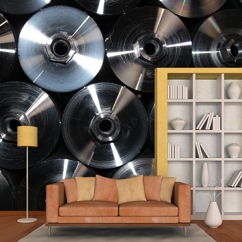 Metal Series Mural Wallpaper Modern Bedroom Decoration, Custom Size Available