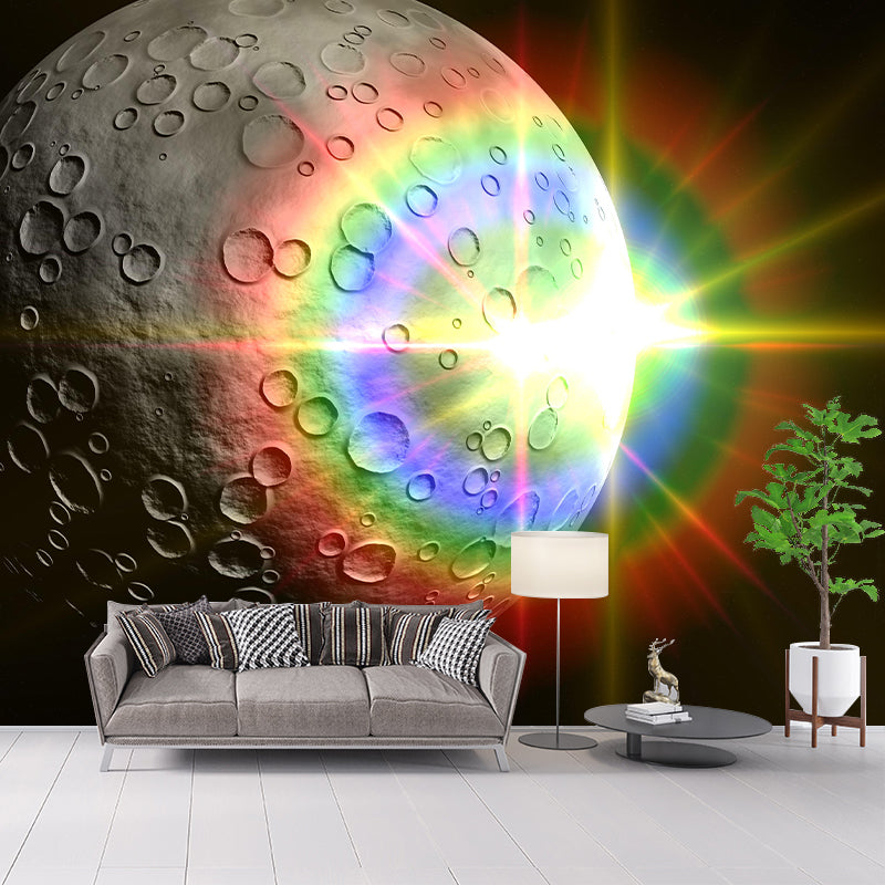 Novelty Universe Mural Wallpaper Mildew Resistant for Sitting Room