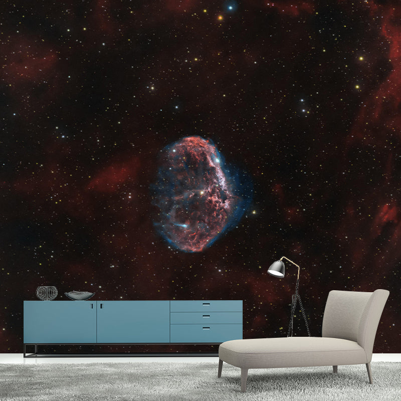 Universe Wall Mural Wallpaper Novelty Style Mildew Resistant for Accent Wall