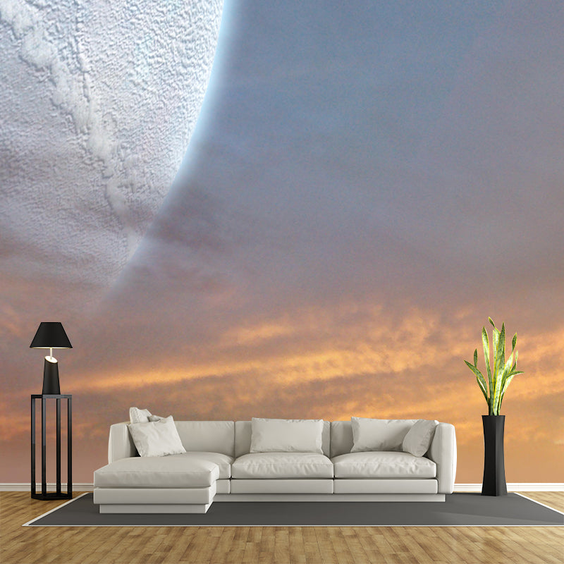 Universe Mural Wallpaper Novelty Style Mildew Resistant for Dining Room