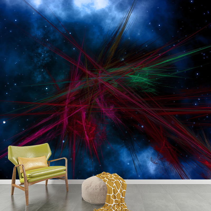 Universe Wall Mural Wallpaper Novelty Style Mildew Resistant for Living Room