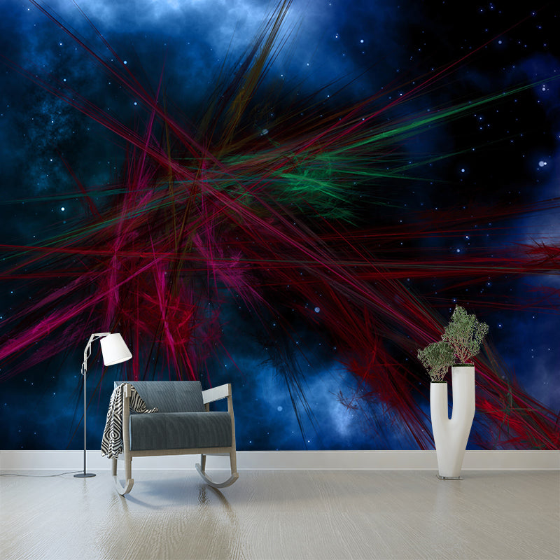 Universe Wall Mural Wallpaper Novelty Style Mildew Resistant for Living Room