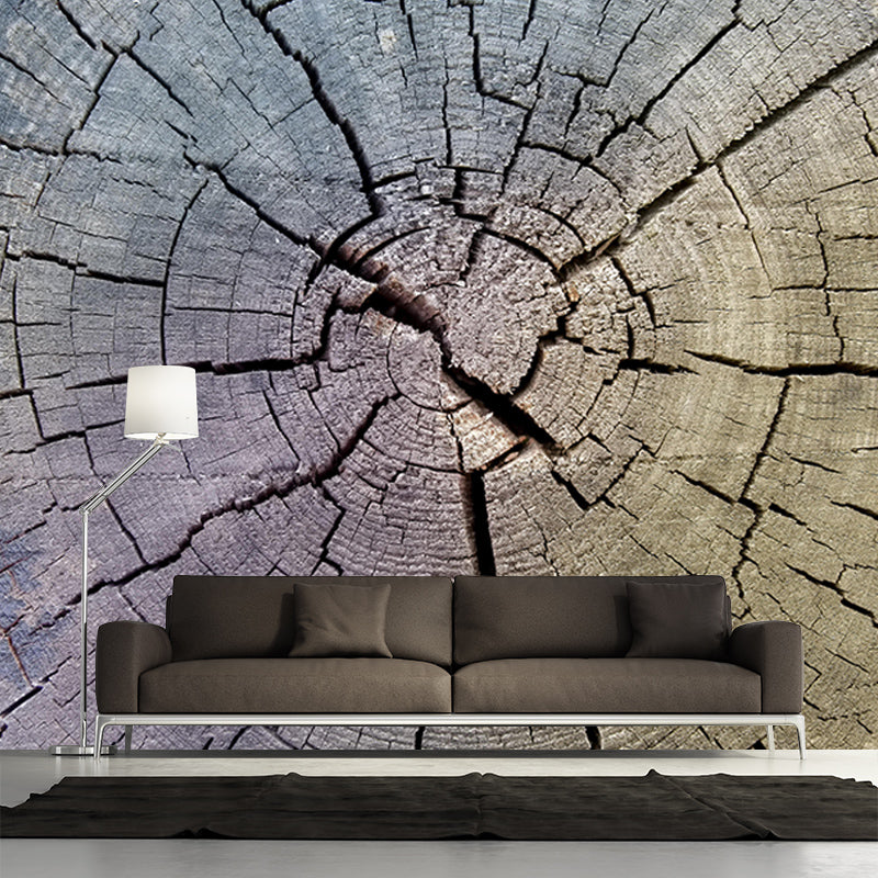 Wood Texture Environment Friendly Mural Industrial Style Mural for Room