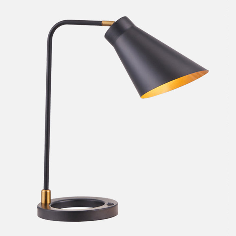 Moderne Schreibtischlampe Metallic Tischbeleuchtung für das Studium Schlafzimmer Wohnzimmer