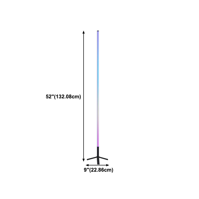 Stativbodenlicht modernistische trendige Schlafzimmer RGB -Atmosphäre Lampen in Schwarz