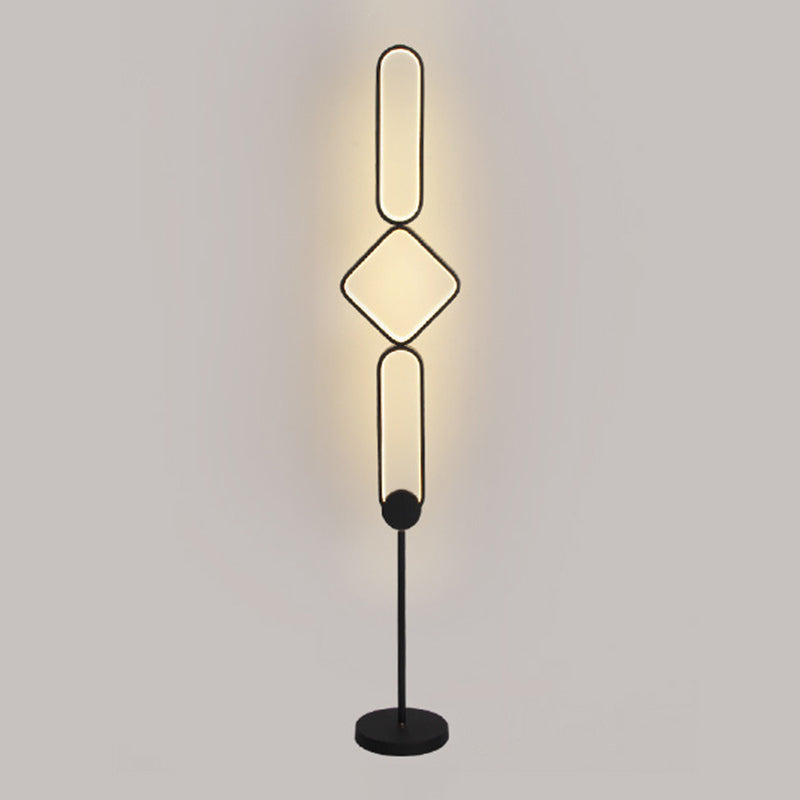 Luce geometrica Light Light Artistic Metal Camera in piedi Luce