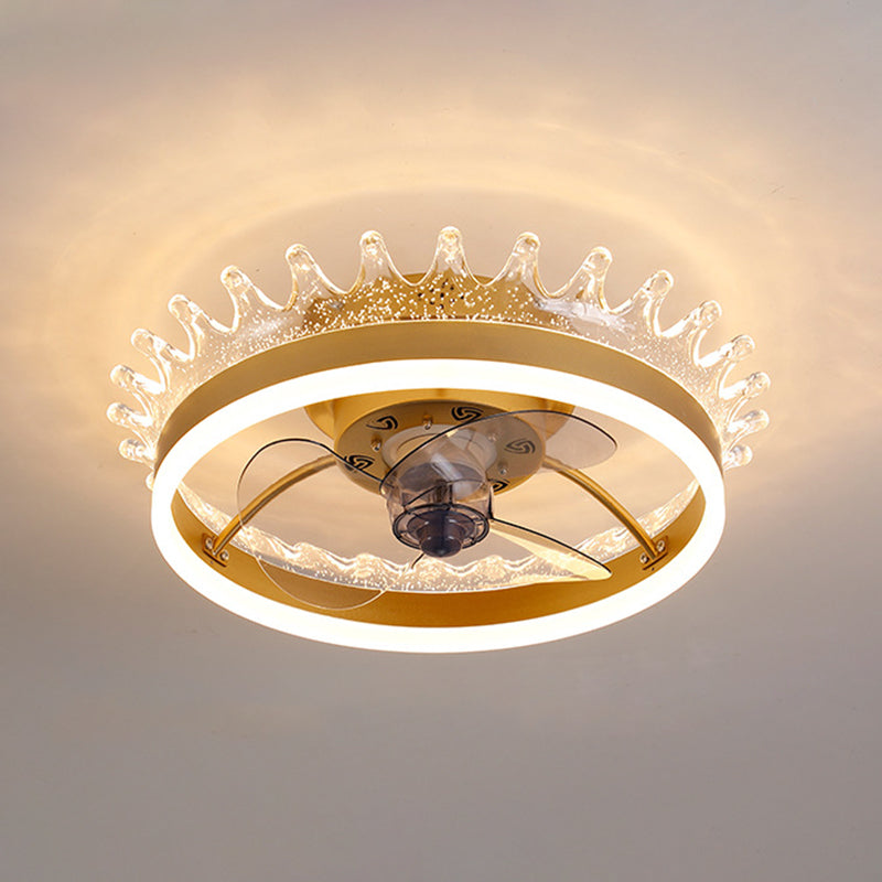 Éclairage de plafond LED minimaliste Light circulaire de plafond semi-rince avec une teinte acrylique