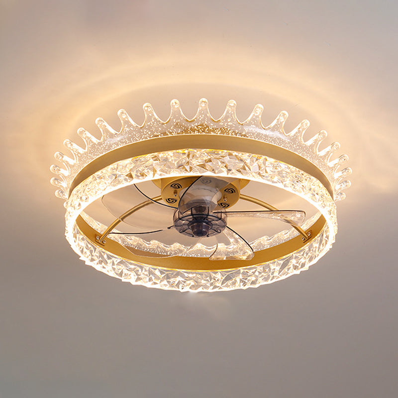 Éclairage de plafond LED minimaliste Light circulaire de plafond semi-rince avec une teinte acrylique