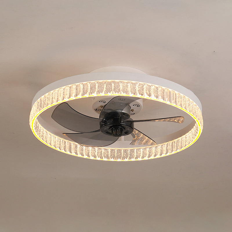 Éclairage de plafond LED minimaliste Light circulaire de plafond semi-rince avec une teinte acrylique