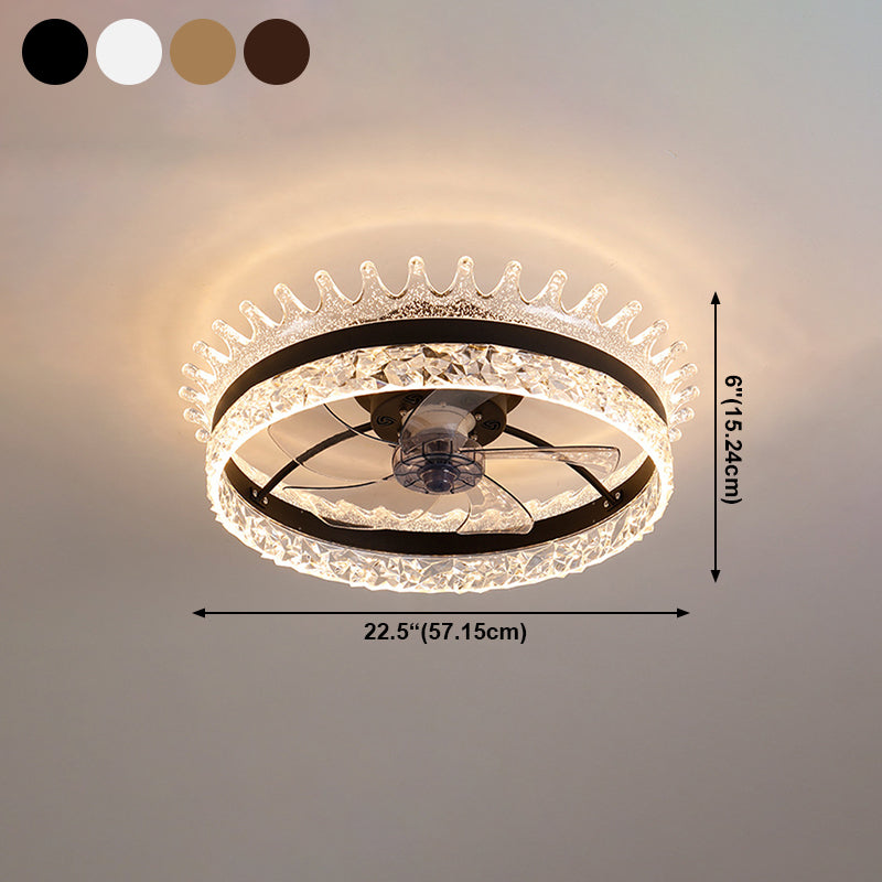 Éclairage de plafond LED minimaliste Light circulaire de plafond semi-rince avec une teinte acrylique